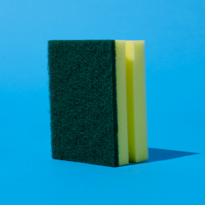 Pot Brite Scouring Sponge, 3.75" x 2.75" x 1.875" - 1 Count