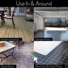 Deck scrub brush for cleaning hardwood decks, garage floors, stone patios, and tile floors