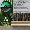 Union mix bristle scrub brush with natural fibers, eco-friendly badge, and medium-firm bristle rating