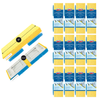 Lola Squeezematic Sponge Mop Cellulose Refill 12-pack bulk case, 9 x 6.625 in, sponge and connector sides, 3 rows of 4 packs