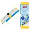 Lola Squeezematic Sponge Mop Refill, 100% poly foam, 1 count, 6.625 in wide, connector side, package with scrubber strips