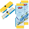 Lola Squeezematic 100% Poly Foam Sponge Mop Refill for butterfly mops, 9 in sponge, 6.625 in connector, retail packs, scuff strips
