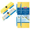 Lola Squeezematic Sponge Mop Cellulose Refill 2-pack with 9 in sponge, 6.625 in connector, and Scuff Remover Scrubber Strips