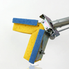 SqueezeMatic Butterfly Sponge Mop, 9" Wide Head & 48" Long Steel Handle, comparable to Quickie Automatic Sponge Mop Type S