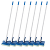 Natural cellulose squeeze sponge mop with 9" wide head and 4-piece threaded metal handle, Lola Products