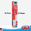 Lola Spritz n' Mop retail box for all hard surfaces, picks up 50% more dirt, dust and hair, 360-degree rotation, bonus scuff pad