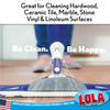 Lola Spritz n' Mop spray mop cleaning hardwood, ceramic tile, marble, stone, vinyl, and linoleum floors