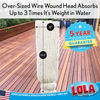 Close-up of oversized wire wound mop head on wood deck absorbs 3x its weight; 6 in W x 10.5 in H, 5 Year Guarantee, American owned