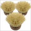 Lola Original Tampico Vegetable Dish Brush small replacement head #3231 with Tampico fiber bristles