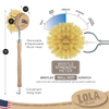Lola Tampico dish brush with hanging loop, handheld kitchen scrub brush for dishwashing and sink cleaning