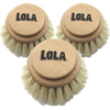 Lola Replacement Head for Pot and Pan Brush #3271 with stiff nylon bristles, scrub brush refill