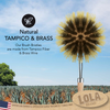 Natural tampico fiber bristle close-up showing plant-fiber texture and brush bristle detail
