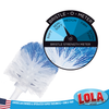 Bristle-O-Meter chart showing semi-soft bristle strength with durable poly fiber brush bristles