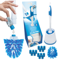 500 Brushes Apartment Kit — Reusable Toilet Wand with Built-In Cleanser Tablets