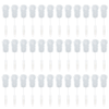 Lola Pro Bottle Brush 36-pack hero shot, thirty-six white bottle brushes with dense poly fiber bristles and plastic handles in grid