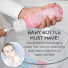 Baby bottle brush, must-have for baby bottles, designed to clean narrow openings and deep interiors