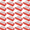 Lola Hand & Nail Brush, translucent red plastic 144-pack, diagonal double-sided brushes with white bristles, red ridged bodies