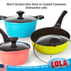 Lola Plastic Scourers, safe for non-stick and coated cookware, dishwasher-safe kitchen scrubbers