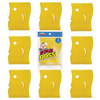 Lola Scrub Boss 9-pack resealable bag - yellow non-scratch scrubbing sponges, tough in cold water, gentle in warm water