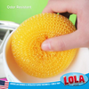 Lola Jumbo Plastic Mesh Scourer odor-resistant non-scratch scrubber for pots, pans, dishes and kitchen cleaning