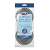 Lola Jumbo Wire Mesh Scourers 2-pack package, rust resistant for tough jobs and caked-on, baked-on messes