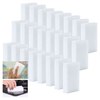 Lola Rubaway Eraser Pads melamine sponge 24-pack group with insets erasing crayon from wall and cleaning stovetop