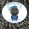 Abrasion-O-Meter with Scourer Strength Meter gauge indicating scourer will scratch non-stick or coated cookware or polished surfaces
