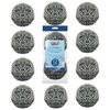 Lola Jumbo Stainless Steel Scourers 12-pack, perfect for all cookware, long-lasting, will not rust