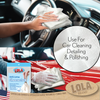 Lola Cheesecloth 3 yards retail packaging with Be Clean Be Happy branding on packaged cheesecloth