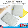 Silver and gold Wonder Scourers reusable cleaning pads - cleans like a wonder, can be used over and over again