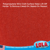 Lola Scruffy Scourer with red polypropylene mesh surface