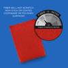 Fiber-O-Meter showing semi-fine strength; fiber will not scratch non-stick or coated cookware or polished surfaces