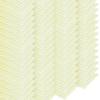 Bulk case hero showing staggered stack of Lola Nylon Net Sponge Cleaning Pads, yellow core in white hex-mesh net, 144-pack case