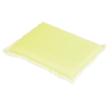 Lola Nylon Net Sponge Cleaning Pad, single rectangular yellow foam sponge wrapped in white nylon net