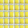 Bulk case grid of Lola Nylon Net Terry Sponge 2-Way Cleaning Pads, yellow sponge, white nylon net, blue terry edging, 144-pack