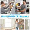 Clip Strip® @ Home Edition, Hanging Storage Organizer, Durable Metal, 12 Hooks, Maximize Space in Your Pantry, Garage, Laundry Room – Holds Snacks, Tools, Keys – Easy to Install