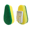 Lola Sudser Scour-n-Sponge 2-pack refill heads, front and back view showing snap-on mounting connector