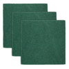 Lola Pot Brite Jumbo Heavy Duty Scouring Pad 3-pack, three 6 x 6 inch green kitchen scouring pads