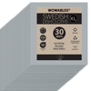 Lola Wowables XL Swedish dishcloths, fan of 30 gray/silver sheets with kraft label, reusable compostable, OEKO-TEX, made in Germany