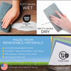 Wowables extra large green sheets: 2x cloth surface for huge spills; dishwasher safe, fast drying, reusable 100x, biodegradable/compostable