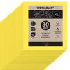 Lola Wowables Swedish dishcloths XL, fan of 30 yellow sheets with kraft label, reusable compostable, OEKO-TEX, made in Germany