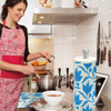 Durable reusable perforated sheets on a roll, use 150+ times, store in cabinet or paper towel holder, machine washable and dishwasher safe