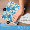 Hang-to-dry clip: rinse and wring cloth, attach to sink backsplash or smooth surfaces; repositionable adhesive leaves no residue