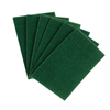 Lola Pot Brite Scouring Pads 6-pack, six green kitchen cleaning scouring pads fanned out together