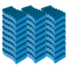 Lola Pot Brite All-Purpose Scrub Sponges 24-pack, dual-sided blue sponges with wavy scrubbing ridges and flat poly foam
