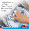 All-purpose cleaning cloth cleaning a pot, highly absorbent and lint-free for use all around the house