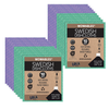 Two 10-count packs of Wowables Swedish Dishcloths in mint green and violet two-color mix with retail packaging