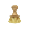 Lola Eco Clean Bamboo Vegetable Brush with bamboo knob handle and natural yellow tampico bristles