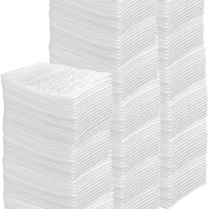Lola dry sweeping cloth refills 192-count, three large stepped stacks of white embossed dry cloths
