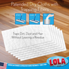 Wet and dry mop being used on tile floor for wet mopping, hard surface cleaning, and home floor care